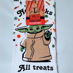 Star Wars Baby Yoda Halloween 2 Pk Kitchen Towels